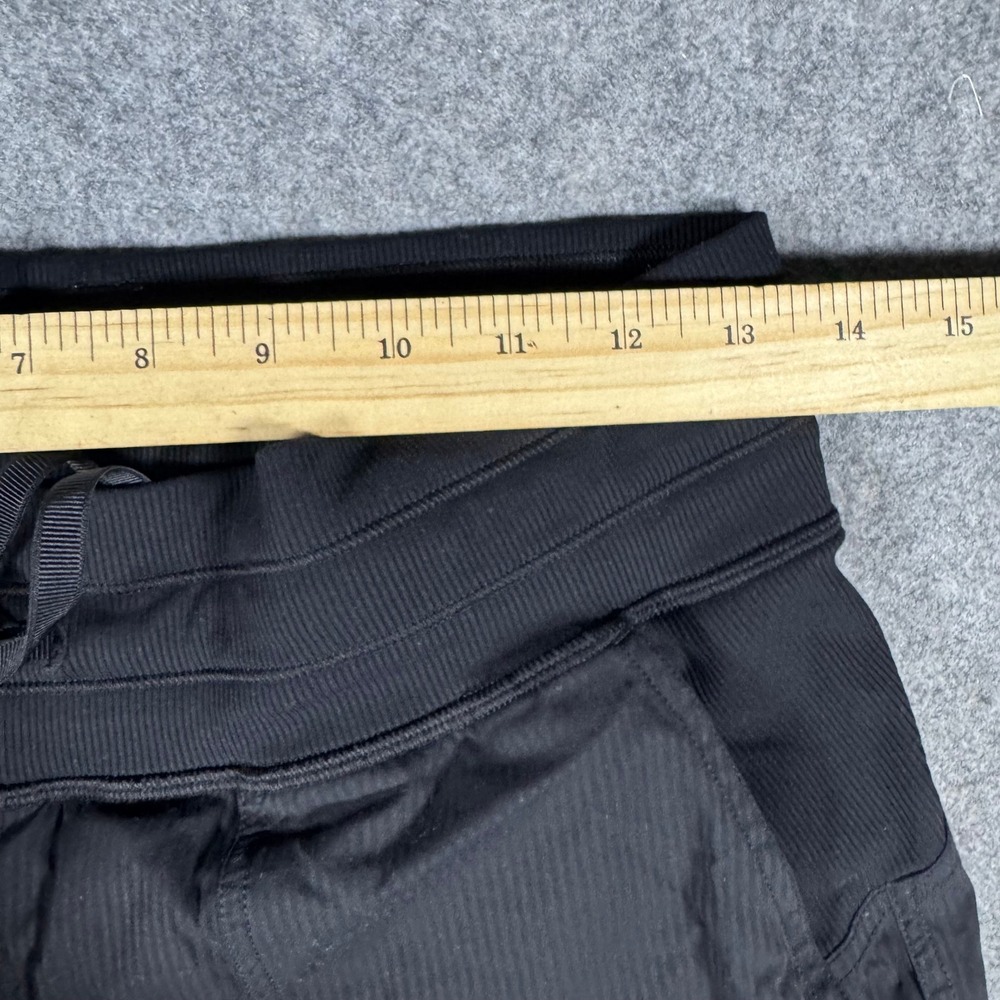 Lululemon Dance Studio Jogger Pants Black Pinstripe Textured Womens Size 6 - Picture 4 of 8